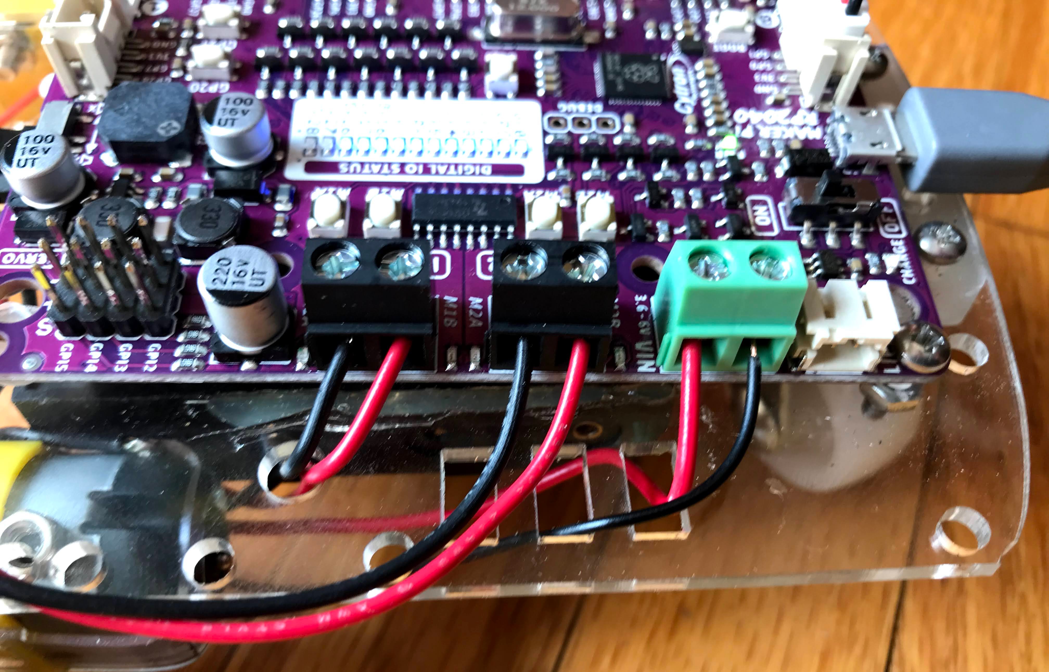Maker Pi RP2040 Motor Connections